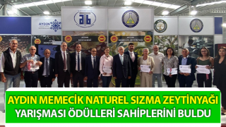 Aydın Memecik Naturel Sızma Zeytinyağı Yarışması ödülleri sahiplerini buldu