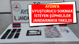 Aydın'a uyuşturucu sokmak isteyen şüpheliler jandarmaya takıldı